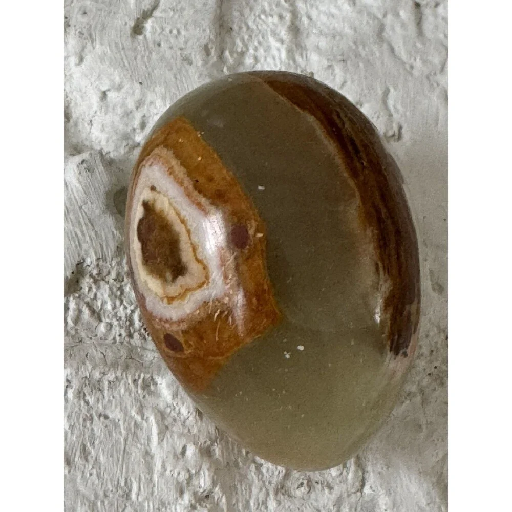 Flower Agate Quartz Crystal Polished Egg Madagascar